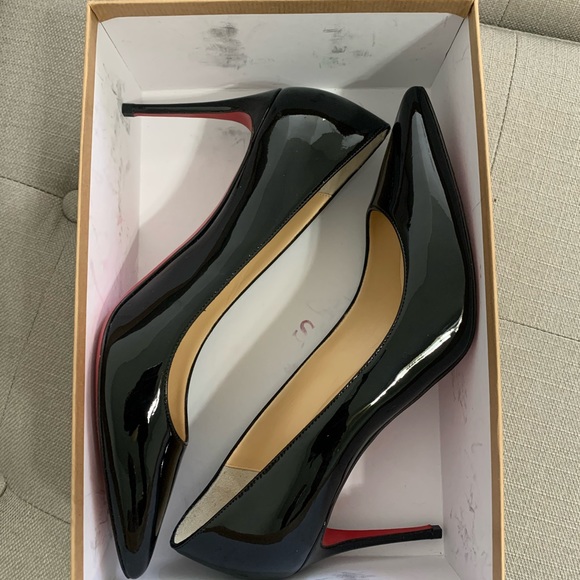 Christian Louboutin So Kate 85mm Black Patent Pumps - Picture 3 of 6